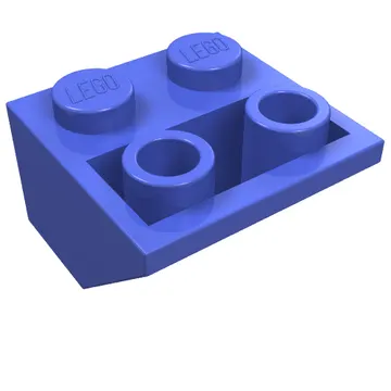Brick Sloped Inverted 45° 2 x 2 [Ovoid Bottom Pin, Bar-sized Stud Holes]