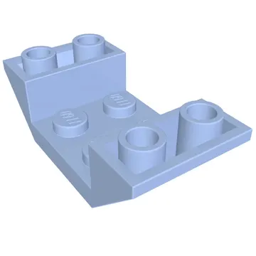 Brick Sloped Inverted 45° 4 x 2 Double with 2 x 2 Recessed