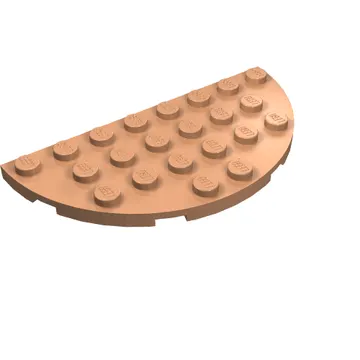 Plate Round Half 4 x 8
