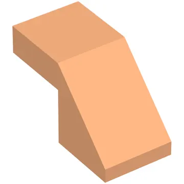 Brick Sloped 45° 2 x 1 with 2/3 Inverted Cutout and no stud
