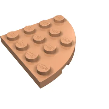 Plate Round Corner 4 x 4