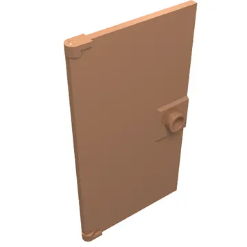 Door 1 x 4 x 6 Smooth with Chamfered Handle Plinth