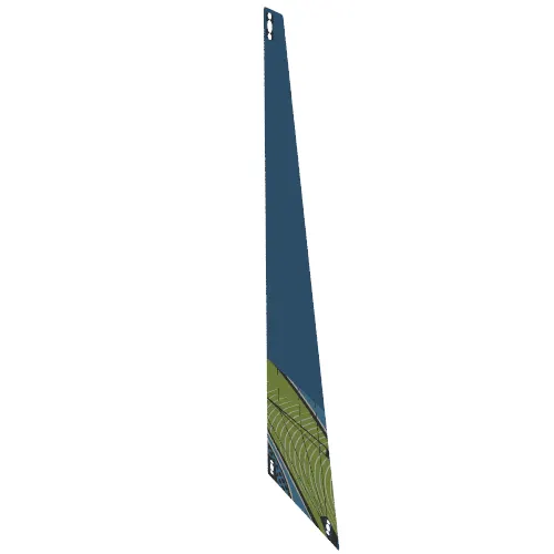 Sail, Triangular, with Waves with Dots Print