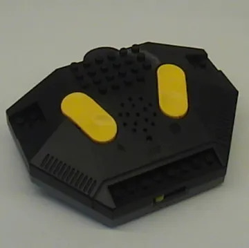 Control Unit / Remote, Train 9V / RC, Dark Bluish Gray Bottom, Yellow Buttons