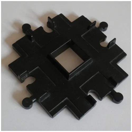 Duplo Train Track Crossover At 90 Degrees, 6 x 6