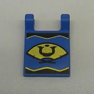 Flag 2 x 2 Square [Thin Clips] with Golden Fan Print