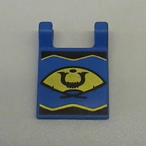Flag 2 x 2 Square [Thin Clips] with Golden Fan Print