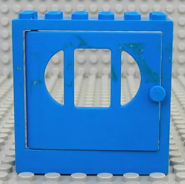Fabuland, Door Frame 2 x 6 x 5 with Blue Door