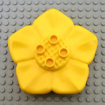 Duplo Plant, Flower 6 x 6 with 4 Top Studs