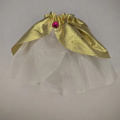 Belville, Skirt, Long, Sheer with Golden Layer and Pink Jewel
