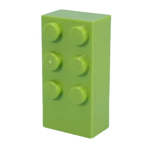 Braille Brick 2 x 4 with 6 Studs ⠿