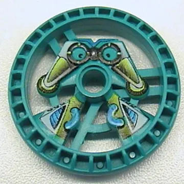 Technic Disc 5 x 5 Notched, Scout Print
