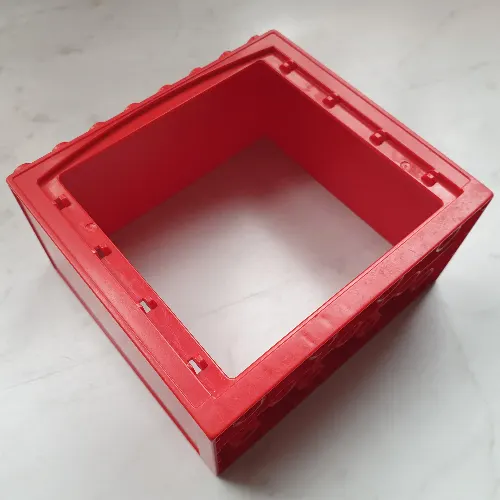 Duplo Building Door Frame / Entryway with Double Doorway and 4 x 8 Studs on Top