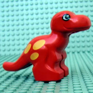 Duplo Dinosaur Tyrannosaurus Rex Baby with Yellow Spots Print