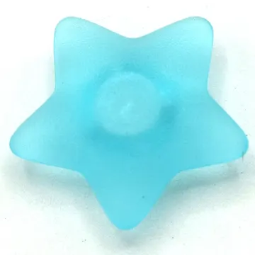 Clikits Icon, Star 2 x 2 Small with Pin [Frosted] Blue Stripes Print