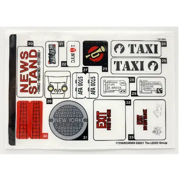 Sticker Sheet 2 for Set 76178-1