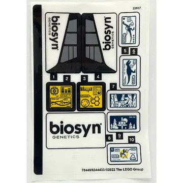 Sticker Sheet for Set 76949-1