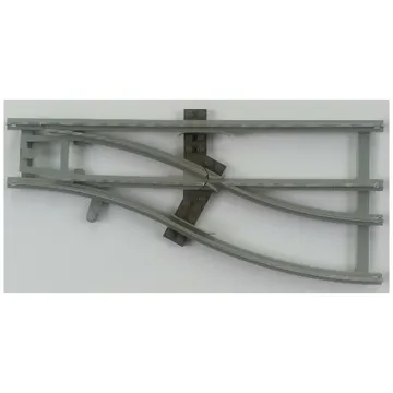 Vehicle Track, Train, 4.5V Switch Point Right with Dark Gray Ties