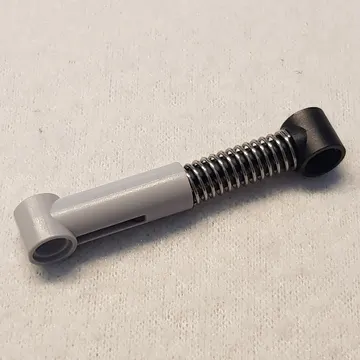 Technic Shock Absorber 6.5L with Soft Spring, Tight Coil, Black Piston Rod [Complete Assembly]