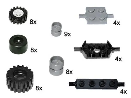 Small Wheels and Axles