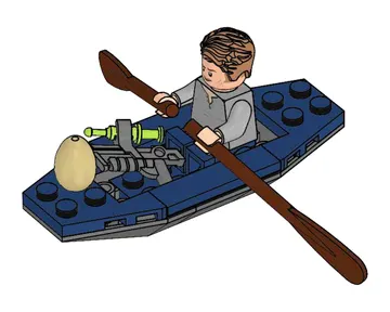 Owen with Canoe