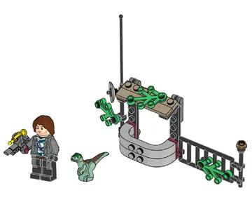 Rainn Delacourt with Raptor
