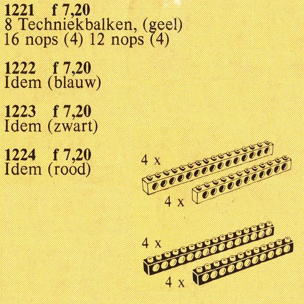 TECHNIC beams - black