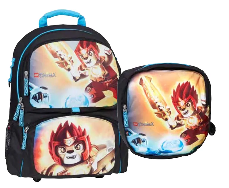 Legends of Chima Fire and Ice Backpack with Gym Bag