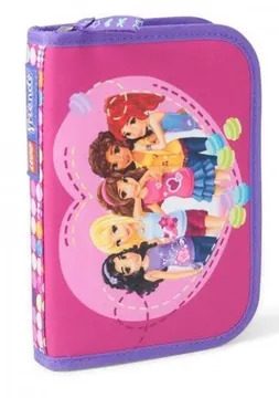 Friends Confetti Pencil Case with Pencils