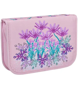 Flowers Pencil Case with Pencils