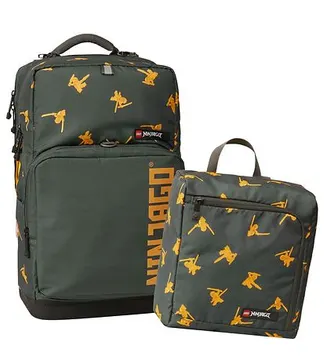 Ninjago Golden Team Maxi Plus Backpack with Gym Bag