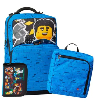 City Backpack with Gym Bag/Pencil Case