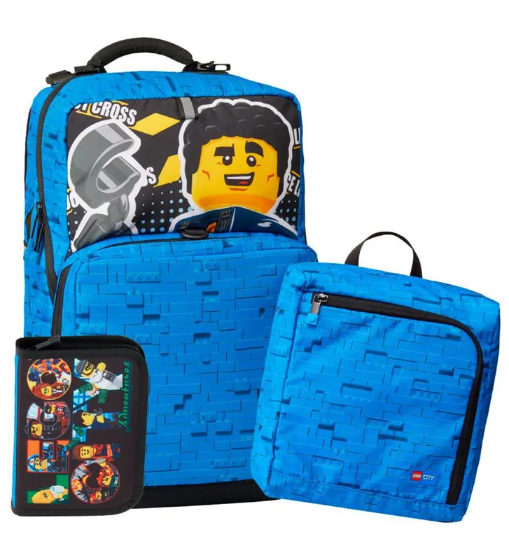 City Backpack with Gym Bag/Pencil Case