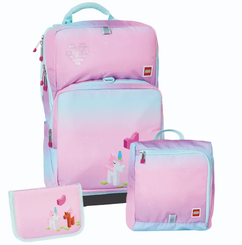 Iconic Sparkle Backpack with Gym Bag and Pencil Case