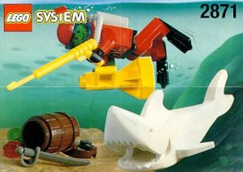 Diver and Shark