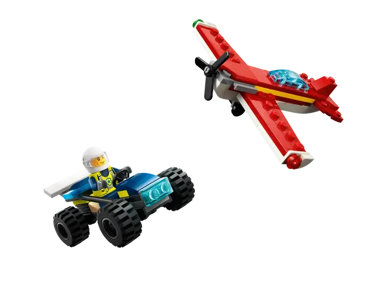 City Police Off-Road Buggy Car and 3in1 Red Plane