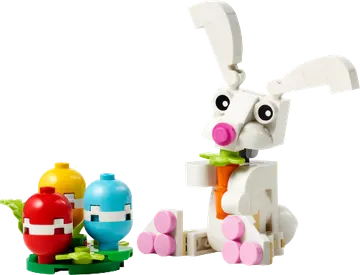 Easter Bunny with Colourful Eggs
