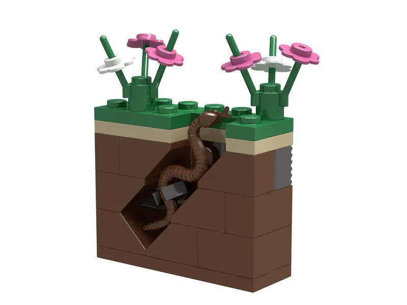 Garden and Earthworm