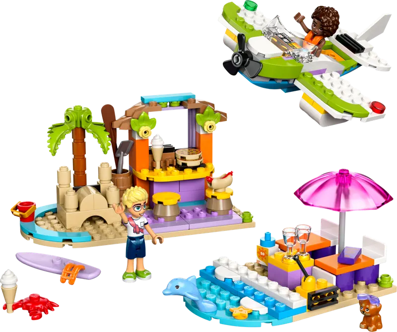 Creative Beach and Travel Suitcase