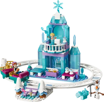 Elsa's Ice Castle & Snow Ride Adventure