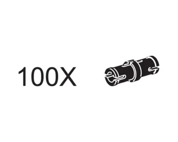 Connector Pegs with Friction Ridge (Black)