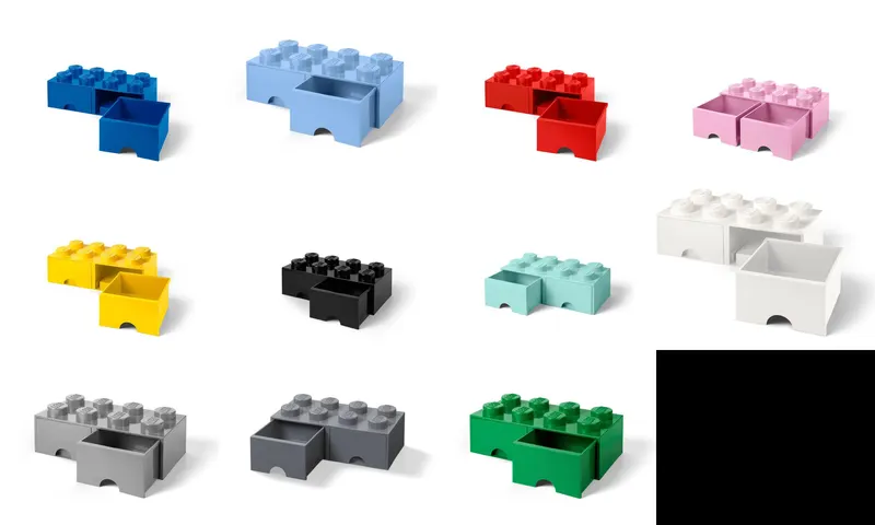 Storage Brick Drawer 2 x 4 (All Colors)