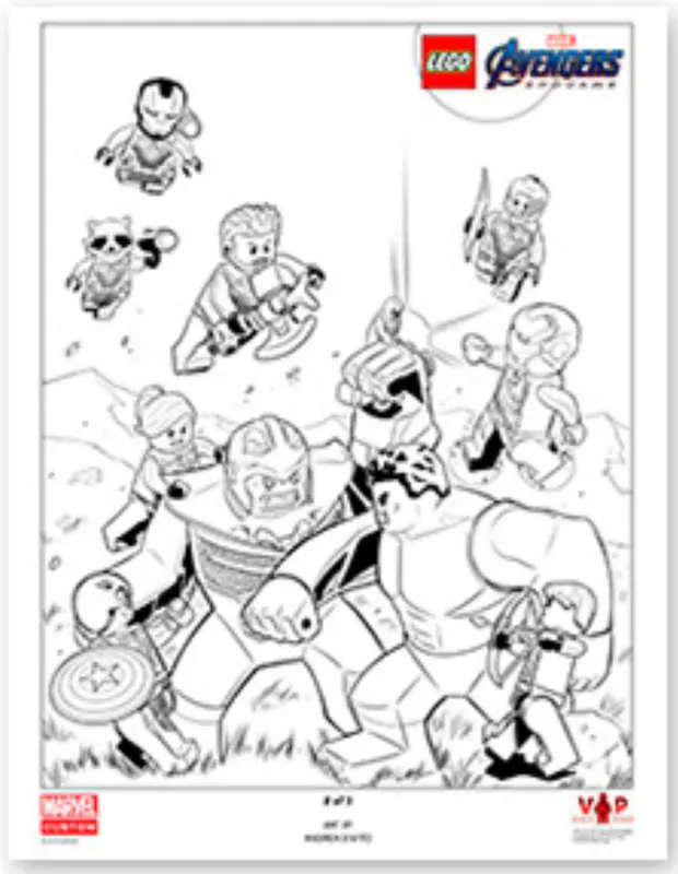 Avengers: Endgame Black & White Art Print