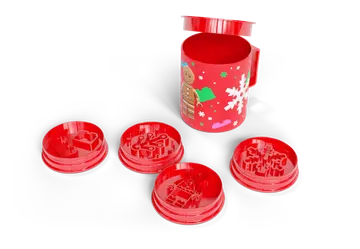 Christmas Cookie Stamps & Mug Set