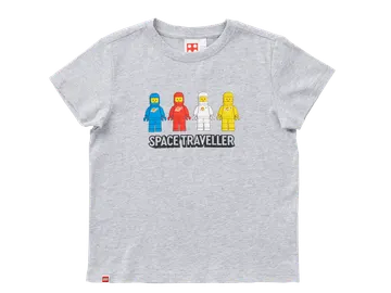 Short-Sleeve Space Traveler Kids T-Shirt – Gray Mélange