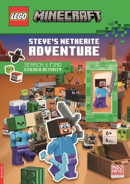 Minecraft: Steve's Netherite Adventure: Search & Find Sticker Activity