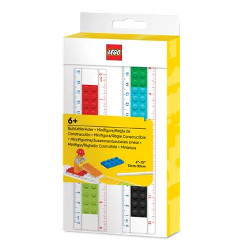Buildable Ruler with Construction Worker Minifigure
