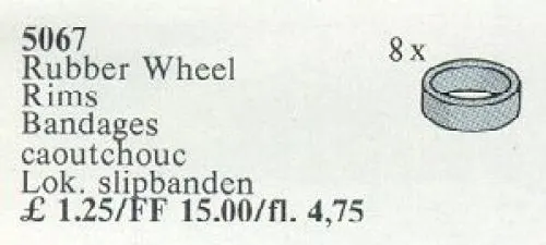 Rubber Wheel Rims, Grey