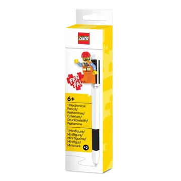 Pen Pal Mechanical Pencil with Construction Worker Minifigure