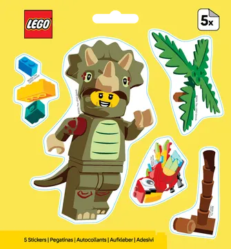 Triceratops Costume Fan Stickers